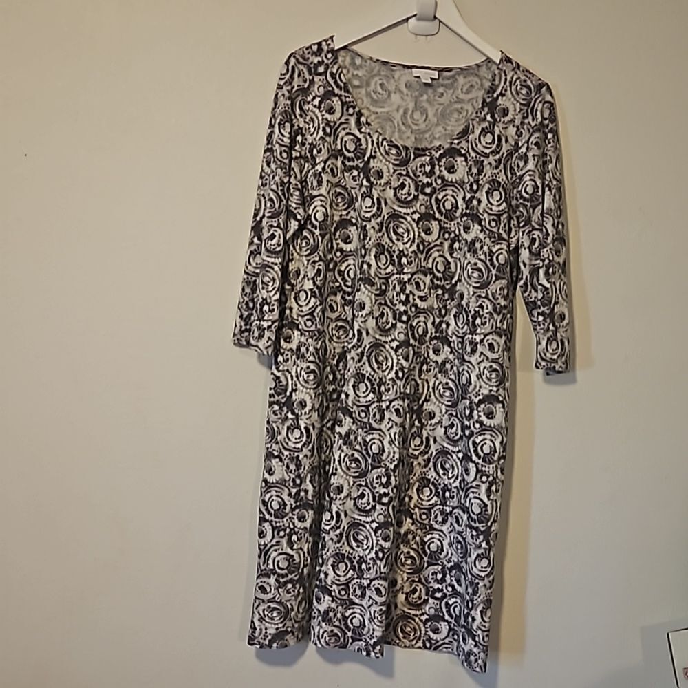 Pure Jill woman print Dress L